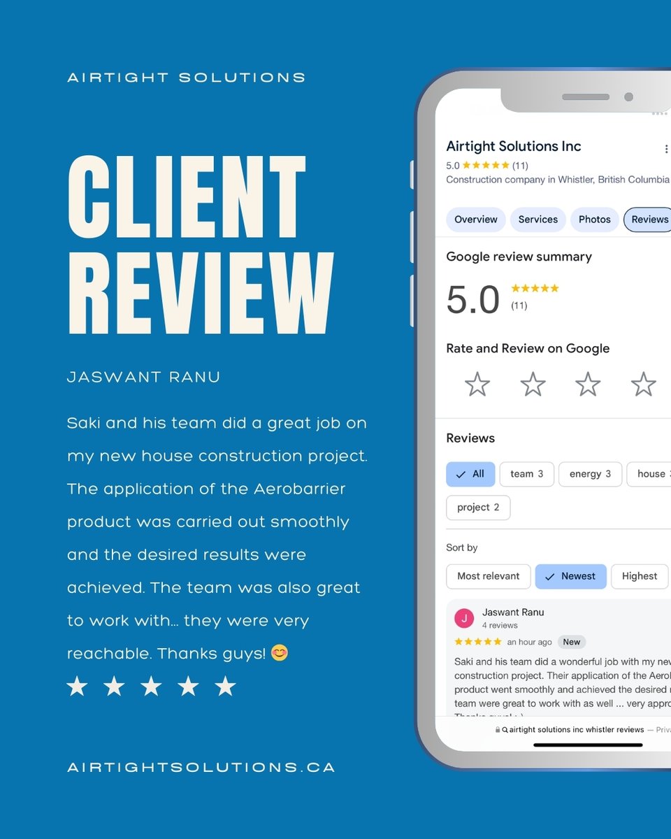 Your feedback fuels us! 💙

At Airtight Solutions, we’re committed to delivering top-quality service. Your #GoogleReviews  inspire our team and help others choose a service they can trust. Share your experience with us here: g.page/r/CSMdCy5_K94g…  ⭐

 #googlereviews #5star