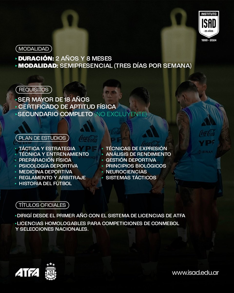 InstitutoISAD's tweet photo. 𝐈𝐧𝐟𝐨𝐫𝐦𝐚𝐜𝐢𝐨́𝐧 𝐢𝐦𝐩𝐨𝐫𝐭𝐚𝐧𝐭𝐞 🔰

📌 Duración, requisitos y plan de estudios de #IsadTécnicos.

➡️ Formulario de inscripción: https://t.co/6TkVLNUELL https://t.co/nXlKqANuIX