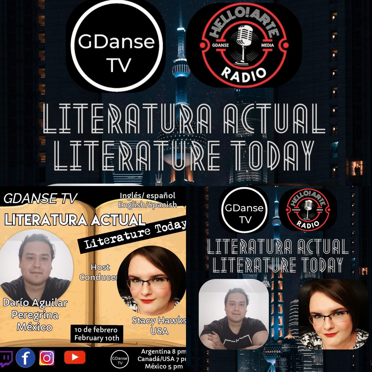 Nuevo episodio.
New episode with <a href="/TheWritingWall/">The Writing Wall</a> <a href="/DRidgeBooks/">Dividing Ridge Books</a> #WritingCommunity #show #streaming