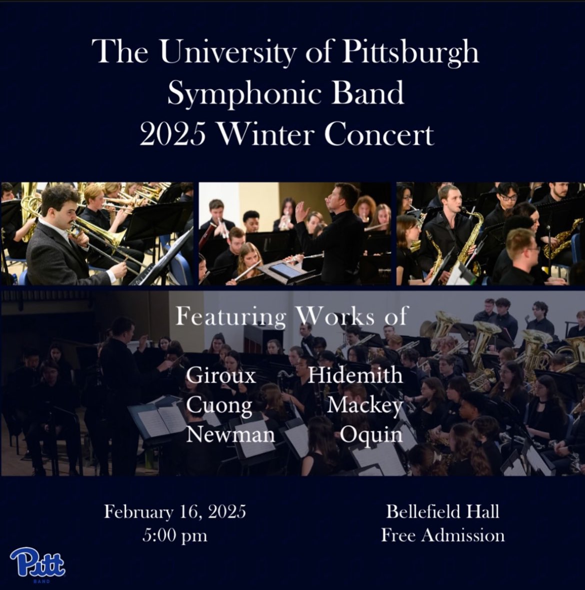 The first symphonic concert of the season is coming up! Join us on February 16th at 5pm to see what these hardworking students have accomplished so far!