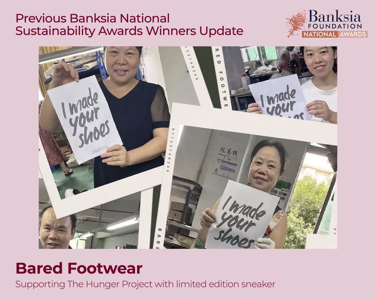 Bared Footwear, winner of the 35th Banksia Responsible Supply Award, launches the Hunger Project Carib Sneaker! $50/pair supports The Hunger Project in Malawi. Step into change! 🌍👟 #BanksiaAwards #Sustainability baredfootwear.com/au/articles/sn…