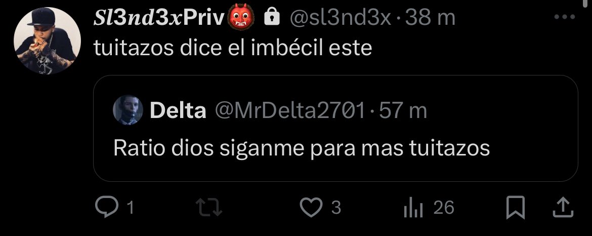 MrDelta2701's tweet photo. Dimelo a la cara imbecil https://t.co/oMBNePAms0