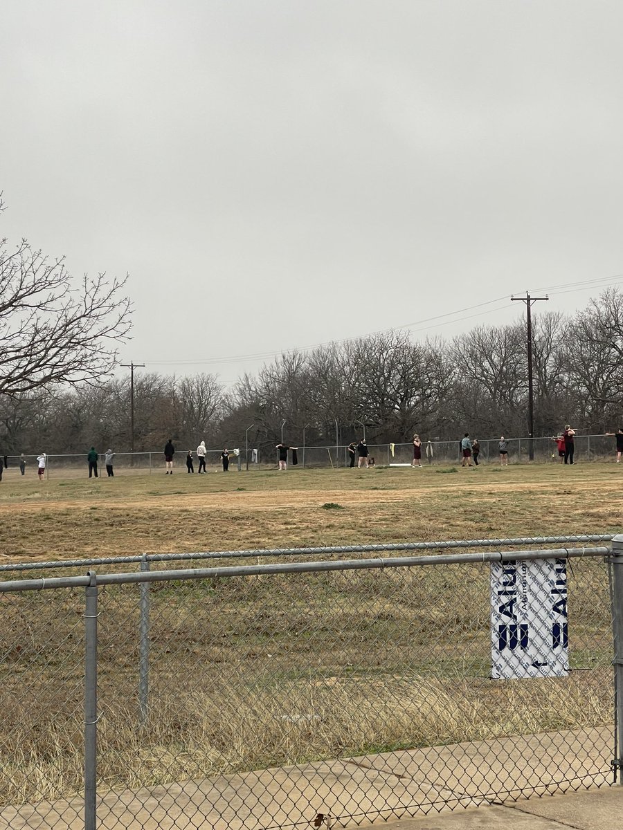 104 Millsap athletes out working track today! Not including our basketball guys still playing. Proud of these young men and women wanting to compete. 
#RISE