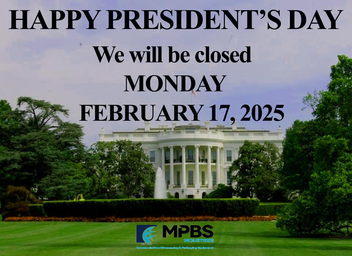 MPBSIndustries's tweet photo. MPBS Industries will be closed February 17, 2025 for President's Day

https://t.co/yZ8QWQgAo3  323-268-8514   contact@mpbs.com https://t.co/NX43dBSdqf
