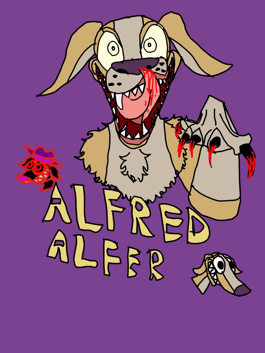 Lupidalfer's tweet photo. FanArt for @AlfredAlfer77 ! Sorry the background is so dull lol. I tried my best 😭 also I LOVE your content!! Will you ever remake or add more to the Alfred alfer series/movie? https://t.co/xvNnsVUXoW