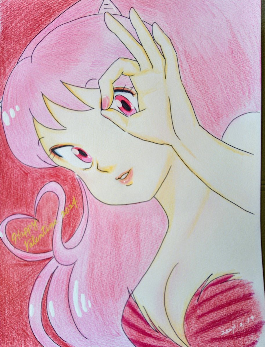 私のバレンタイン絵５🍫
み～つけた♥
#うる星やつら
#バレンタイン2025