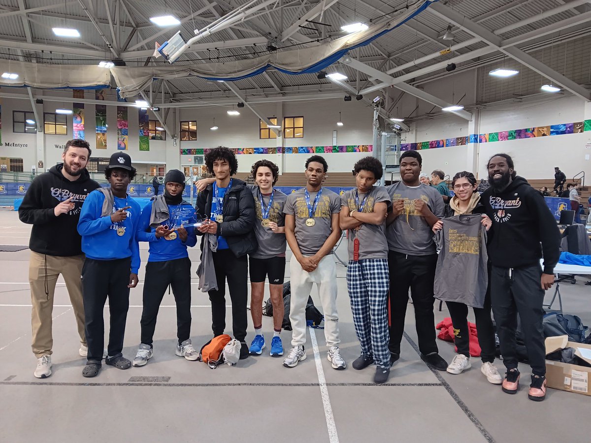 Congratulations to the O'Bryant Boys Indoor Track  Field Team captured 1st place at the Boston City League Championship Meet. Sophomore,  Adam Kramer, was chosen for the Outstanding Male The future looks bright for the girls team. Most of the athletes are underclassmen.
