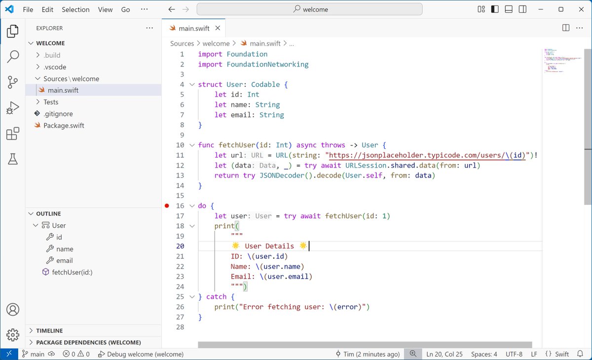 Swift Language (@swiftlang) on Twitter photo Updating and rehoming the VSCode extension for Swift -- enabling a wide range of development usage on all supported platforms: swift.org/blog/vscode-sw… <a href="/code/">Visual Studio Code</a> #Swift Updating and rehoming the VSCode extension for Swift -- enabling a wide range of development usage on all supported platforms: swift.org/blog/vscode-sw… <a href="/code/">Visual Studio Code</a> #Swift