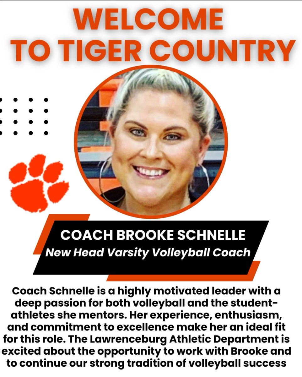 LHSTigersAthletics (@lburgtigers) on Twitter photo Welcome Coach Schnelle! We are excited to announce the hiring of our next Head Volleyball Coach, Brooke Schnelle. Go Tigers! <a href="/LburgVB/">LHS Volleyball</a> Welcome Coach Schnelle! We are excited to announce the hiring of our next Head Volleyball Coach, Brooke Schnelle. Go Tigers! <a href="/LburgVB/">LHS Volleyball</a>