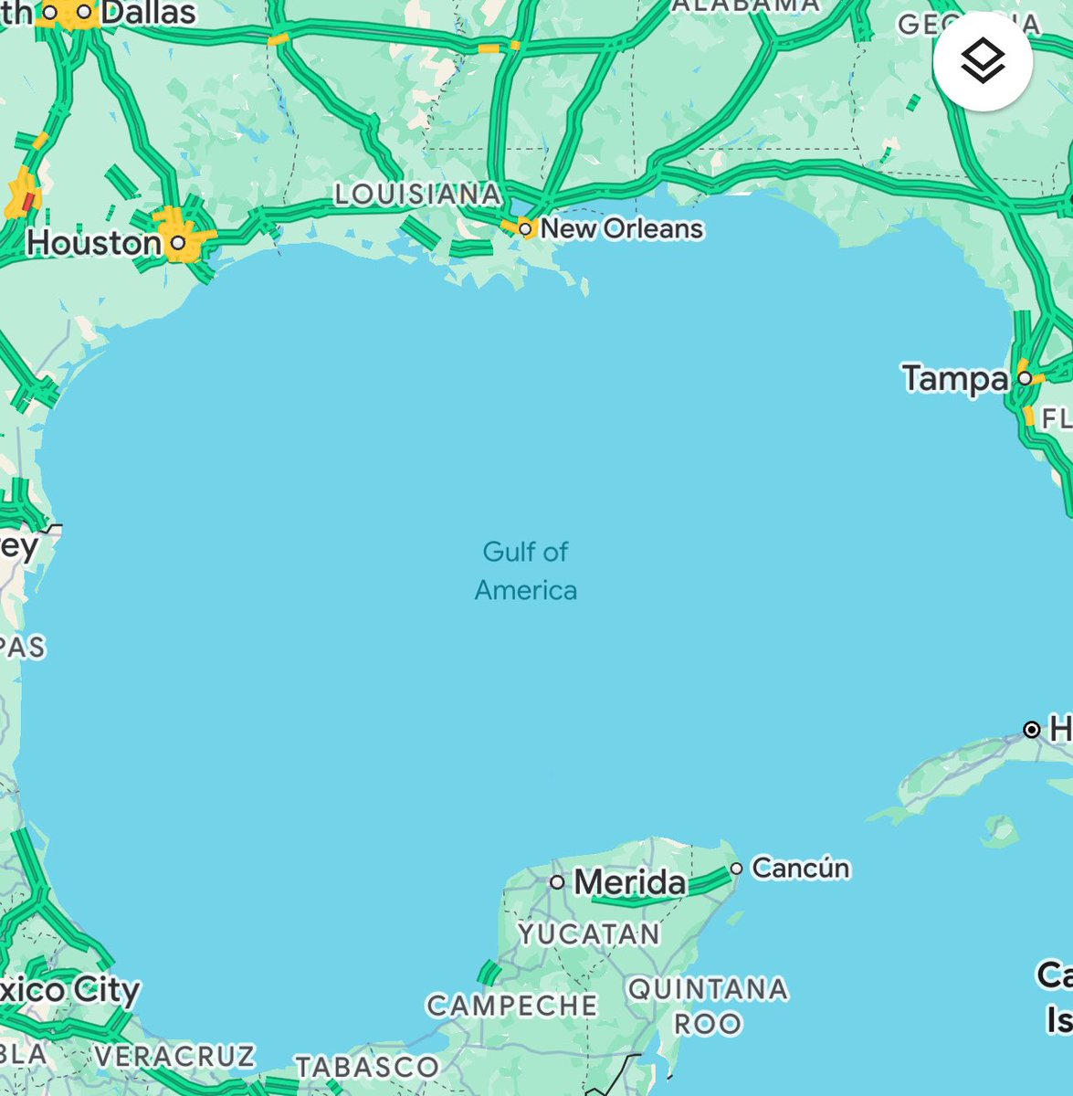 NEW! 🚨 Well whether you like it or not, Google has officially renamed the gulf to the Gulf of America.