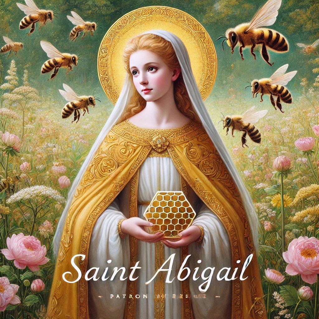 IrishSaints0's tweet photo. St. Abigail
Feast Day 11 Feb
Guided by an angel, she found her home in Ballyvourney, marked by nine white deer.
A healer, beekeeper, and miracle worker, she used bees to fend off evil and cure the sick. 🐝
Patron saint of beekeepers! #StAbigail #BeekeepingSaint https://t.co/eCEbFp2JWv