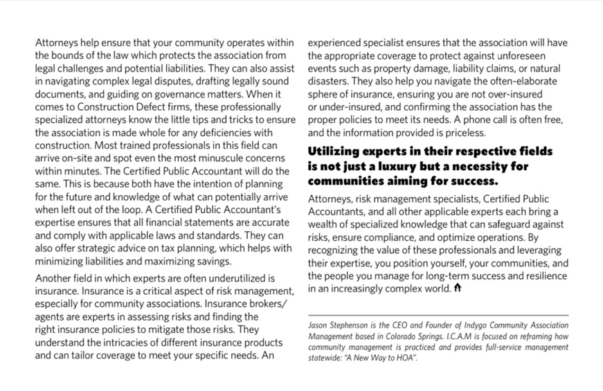 IndygoCAM's tweet photo. Here at #TeamIndygo, we value quality service. We assure you that every HOA will be handled by an expert. Take the time to read the article from our very own Founder and CEO, Jason Stephenson CMCA, AMS about the importance of having an expert. #HOA #ColoradoHOA #DenverHOA https://t.co/swGGHNr5W4