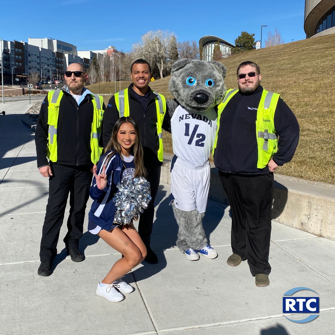 RTC Washoe (@rtcwashoe) on Twitter photo GO PACK! 🐺🏀🏈⚾!
Don't forget you can use your student or faculty ID to ride RTC for FREE. Visit the mall, get to work, or catch a Wolf Pack Game without the hassle of parking.
Download the Transit App to plan your trip today! Visit rtcwashoe.com to learn more. 🚌 GO PACK! 🐺🏀🏈⚾!
Don't forget you can use your student or faculty ID to ride RTC for FREE. Visit the mall, get to work, or catch a Wolf Pack Game without the hassle of parking.
Download the Transit App to plan your trip today! Visit rtcwashoe.com to learn more. 🚌