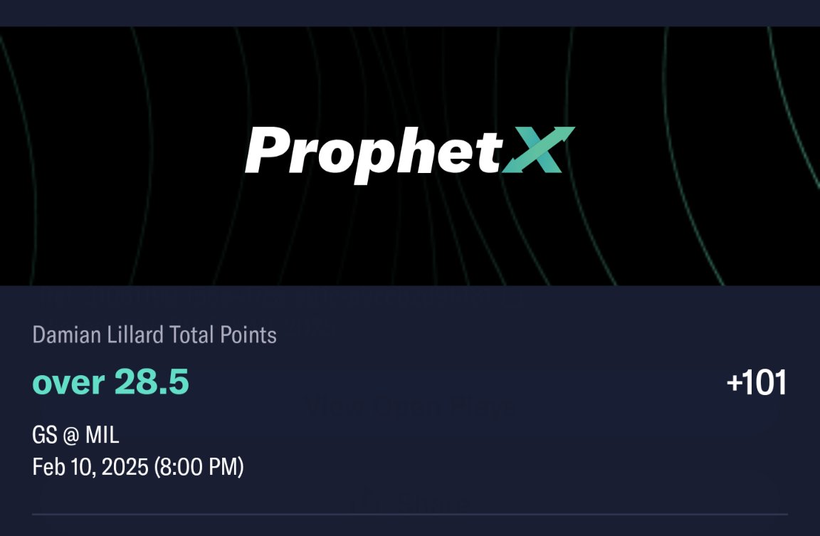 Wax_And_Wagers's tweet photo. #NBA Play๐
2.10.2025
โฌ๏ธ๐D. Lillard (MIL) o28.5 PTS (+101 ProphetX)
๐จContinue to find some of the best prices on ProphetX! Sign up here!๐
https://t.co/0JA3vSmJ0z
I'll take this at o28.5 simply because I think he probably drops 30+ tonight. Great matchup vs GSW, who will still need to figure out rotations/lineup. Defensively, they're not improved. No Giannis - Lillard is over in 5/L6 this season without him, averaging 30+. I think the volume and pace should benefit him tonight!
BOL!๐ค๐ปLet's win!๐ Tap if tailing!๐
| #GSWvsMIL | #NBApicks | #FreePicks | #GamblingX | #BettingX | #BettingTips | #SportsBetting | #SportsBettingX |