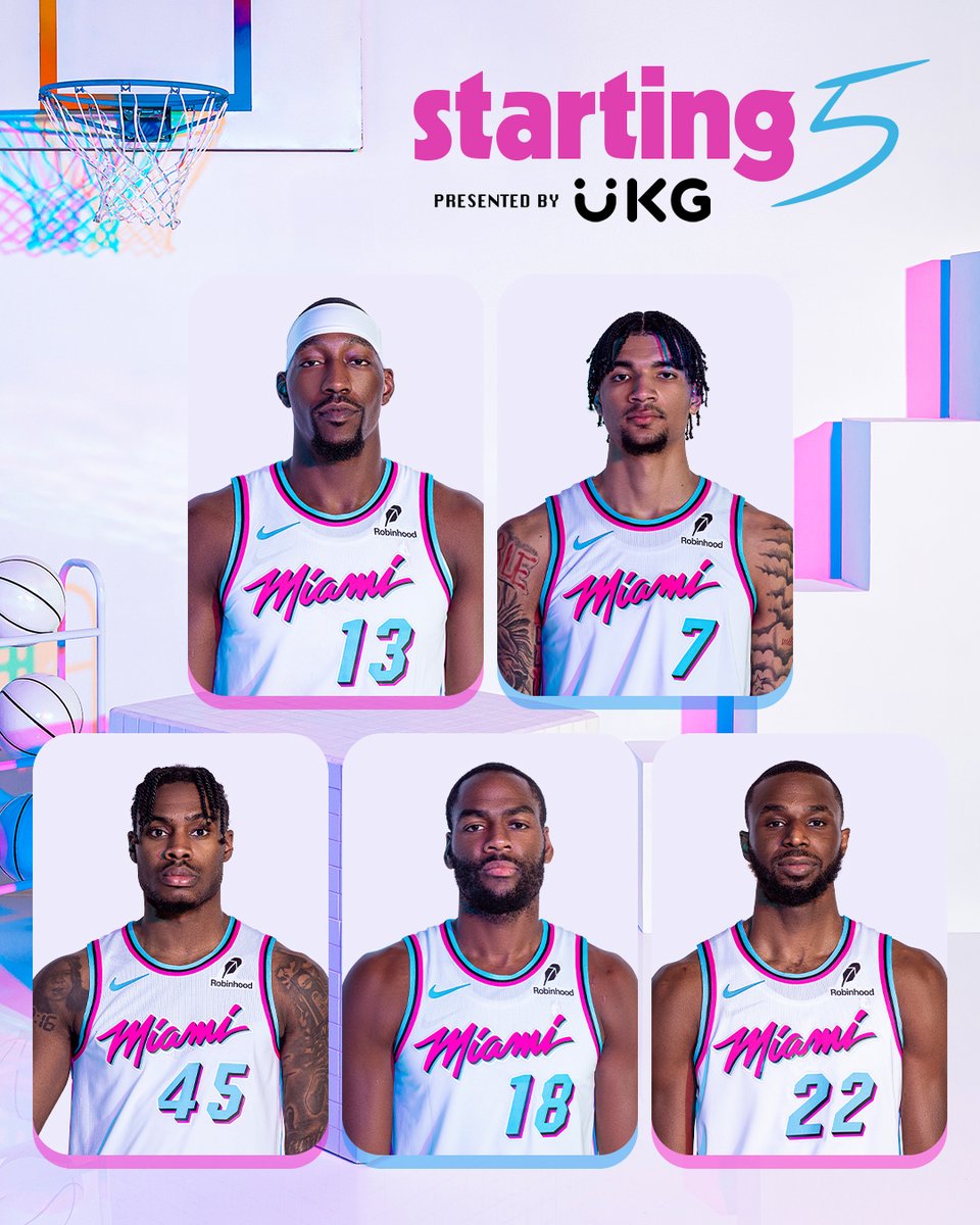 MiamiHEAT's tweet image. New guys, new five.