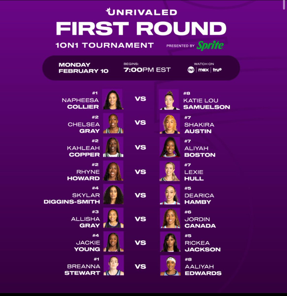 We live now on <a href="/WatchPlayback/">Playback</a> with Unrivaled 1 on 1 tournament 

playback.tv/bestdamnwshow