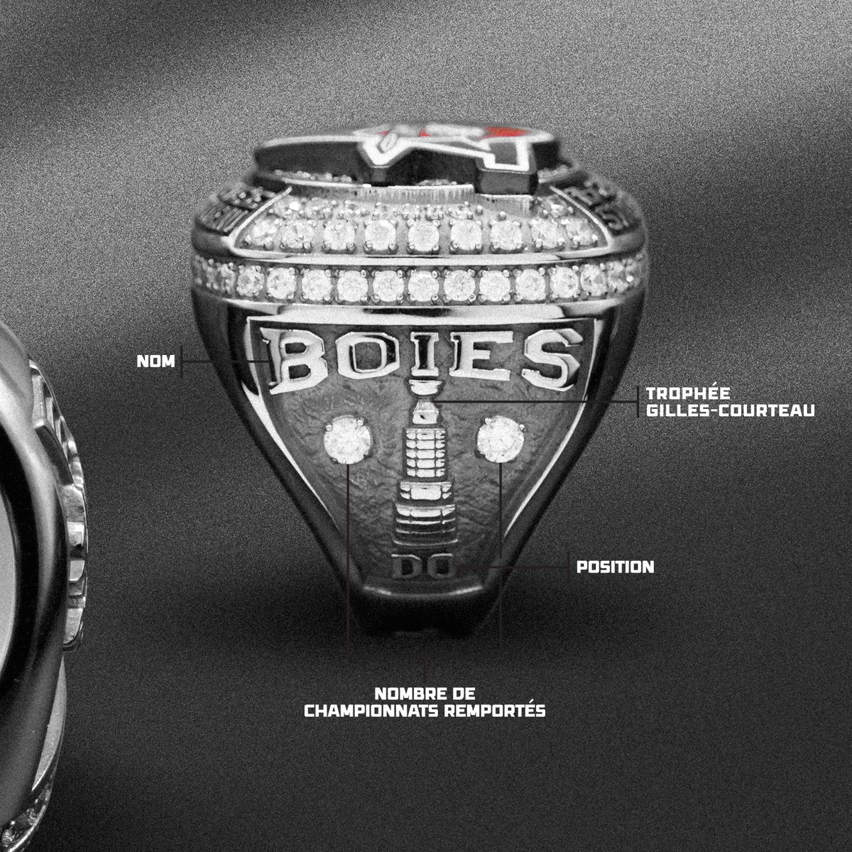 𝐁𝐚𝐠𝐮𝐞: 𝒏.𝒇. Anneau que l'on met au doigt. 💍 

Notre bague des champions, en haute définition. 💎 

#BagueDesChampions