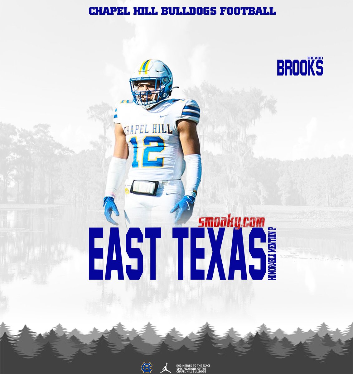 Chapel Hill Football (@chapelhillfb) on Twitter photo Congratulations to C/O 25 LB Trevor Brooks <a href="/TrevorBrooksII/">Trevor Brooks</a> on earning <a href="/DavidSmoak/">David Smoak</a> Superlative "Mr. Chaos", All East Texas 1st team LB & Honorable Mention Punter! #WeGotDogs #RecruitCH Congratulations to C/O 25 LB Trevor Brooks <a href="/TrevorBrooksII/">Trevor Brooks</a> on earning <a href="/DavidSmoak/">David Smoak</a> Superlative "Mr. Chaos", All East Texas 1st team LB & Honorable Mention Punter! #WeGotDogs #RecruitCH
