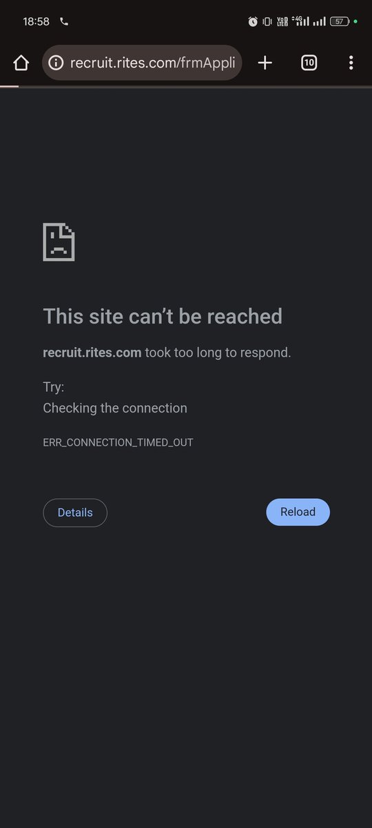 godblessyou009's tweet photo. @RITESLIMITED Sir, I have been trying for the last two days to submit the deficiency certificate for Adv No. 197/24 but the website is not working . https://t.co/IOtkTqaNUW