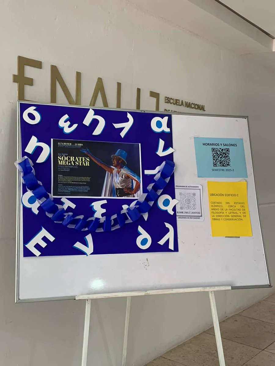 ro_teatro's tweet image. Aquí estuvimos conmemorando el #DíaMundialdelaLenguaGriega en la máxima casa de estudios de México.
Gracias por este cálido recibimiento y por la invitación @ENALLTUNAM.
Estaremos compartiendo bastante de lo vivido en esta divertidísima función.
#sócratesmegastar #filoheleno
