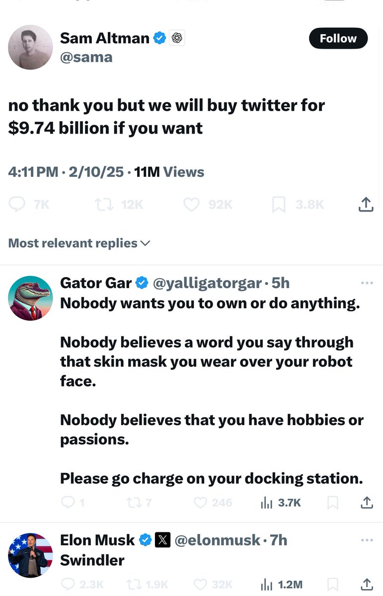 narcointel's tweet image. What’s funny is that a good amount of people dislike @elonmusk , but NOBODY likes @sama