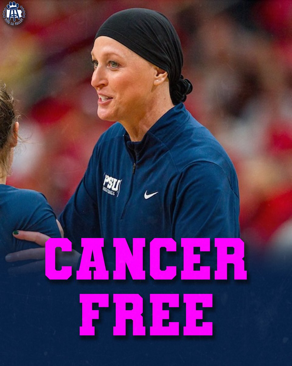 Barstool Penn State (@psubarstool) on Twitter photo Head Volleyball Coach Katie Schumacher-Cawley is officially CANCER FREE!!! Congratulations <a href="/CoachKatiePSU/">Katie Schumacher-Cawley</a> Head Volleyball Coach Katie Schumacher-Cawley is officially CANCER FREE!!! Congratulations <a href="/CoachKatiePSU/">Katie Schumacher-Cawley</a>