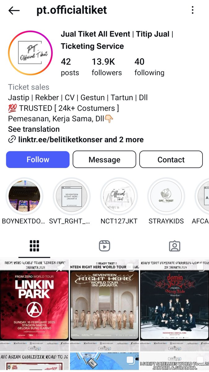 hello_rv's tweet photo. Instagram akunnya ini ya: 
Nomor telp dan whatsapp yang digunakan : 0822 9538 5597

#scammers #penipuantiketkonser #wtb #wts #NCT127_NEOCITY_THE_MOMENTUM #tiketkonser https://t.co/R1lr5rKU7G