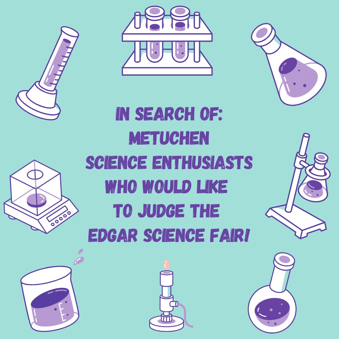 Metuchen Education Foundation Inc. (@mef_08840) on Twitter photo 📣 ATTENTION Metuchen Science enthusiasts!📣
Edgar Middle School needs judges for its Science Fair!
đź“… Wednesday, March 5
đź•– 7:00 - 9:00 PM (Light dinner at 6:00 PM)
📍 Edgar Middle School
Email MEF08840@gmail.com to volunteer. Thanks for your support! 📣 ATTENTION Metuchen Science enthusiasts!📣
Edgar Middle School needs judges for its Science Fair!
đź“… Wednesday, March 5
đź•– 7:00 - 9:00 PM (Light dinner at 6:00 PM)
📍 Edgar Middle School
Email MEF08840@gmail.com to volunteer. Thanks for your support!