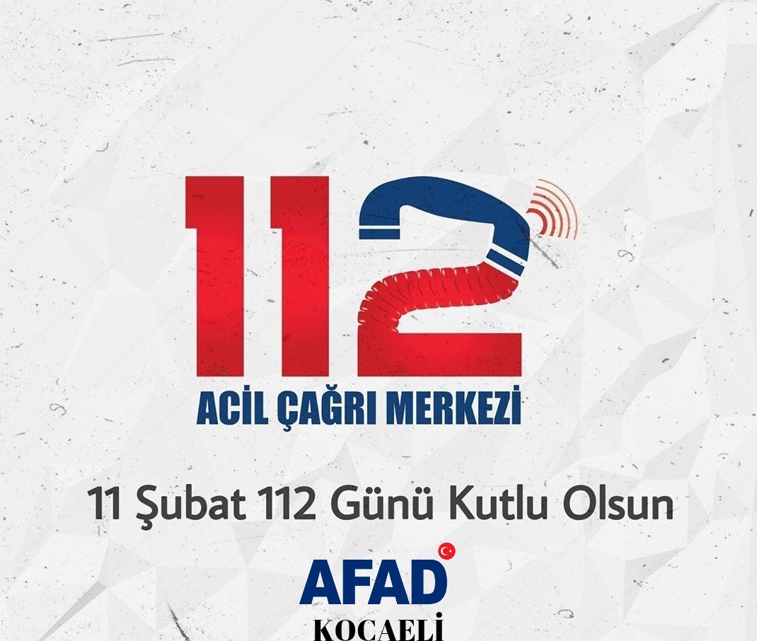 1️⃣1️⃣.0️⃣2️⃣ 112 Günü Kutlu Olsun 🚑👨‍🚒👮🚓🏥🚨🦺

@afadbaskanlik <a href="/kocaelivaliligi/">TC Kocaeli Valiliği</a>