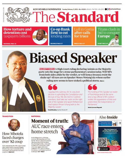 Not just Biased but the WORST Speaker Kenya has ever had since independence.