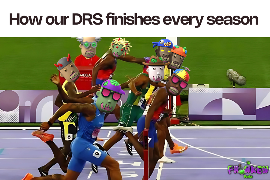 Our DRS ends in 3 days
with many fighting for the top spots
Hop in our discord to learn more it.

1.5E in prizes and Choice NFTs
Muahahahaha😈