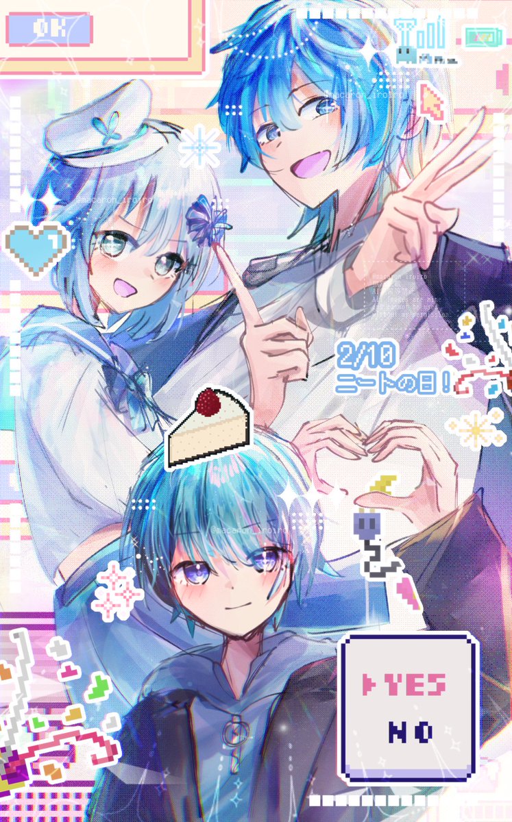 macaron_iroiro's tweet photo. ⚡💙 #ニート兄妹の日 💻⚡
#パトパトギャラリー
大遅刻〜！おめでとう！ https://t.co/eOpfucgpFl