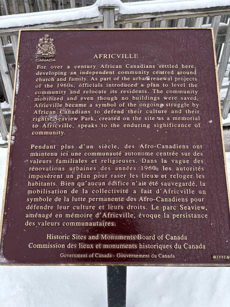 Saw the #AfricvilleMuseum today. It’s in a replica of Seaview Church - razed in the dead of night as the govt destroyed the community &amp; displaced its families. It’s heartbreaking &amp; infuriating &amp; a story of resilience &amp; reclamation. #BlackLivesMatter #BlackHistoryIsCanadianHistory