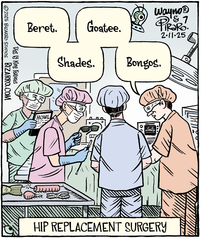 Waynocartoons's tweet image. Elective Procedure

#comics #cartoons #hipreplacement #surgery #bizarro
