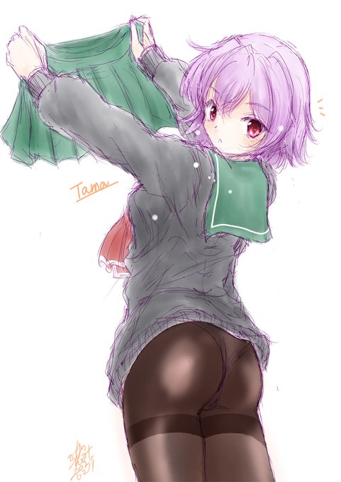 ワンドロ間に合わな待ったお着換え多摩にゃん#艦これ#多摩進水日 