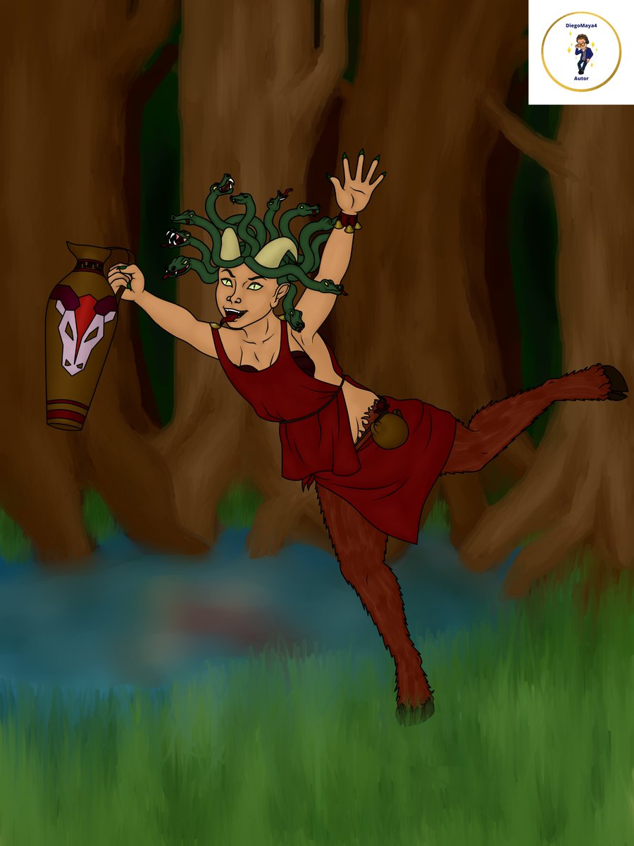 Redibujo de aquel primer dibujo que había hecho de la segunda tempestad, la caótica de Pandora, o a veces también llamada "Thea Kaos", debido a tener en su poder la ánfora que le permite evocar los poderes de deidades primordiales.