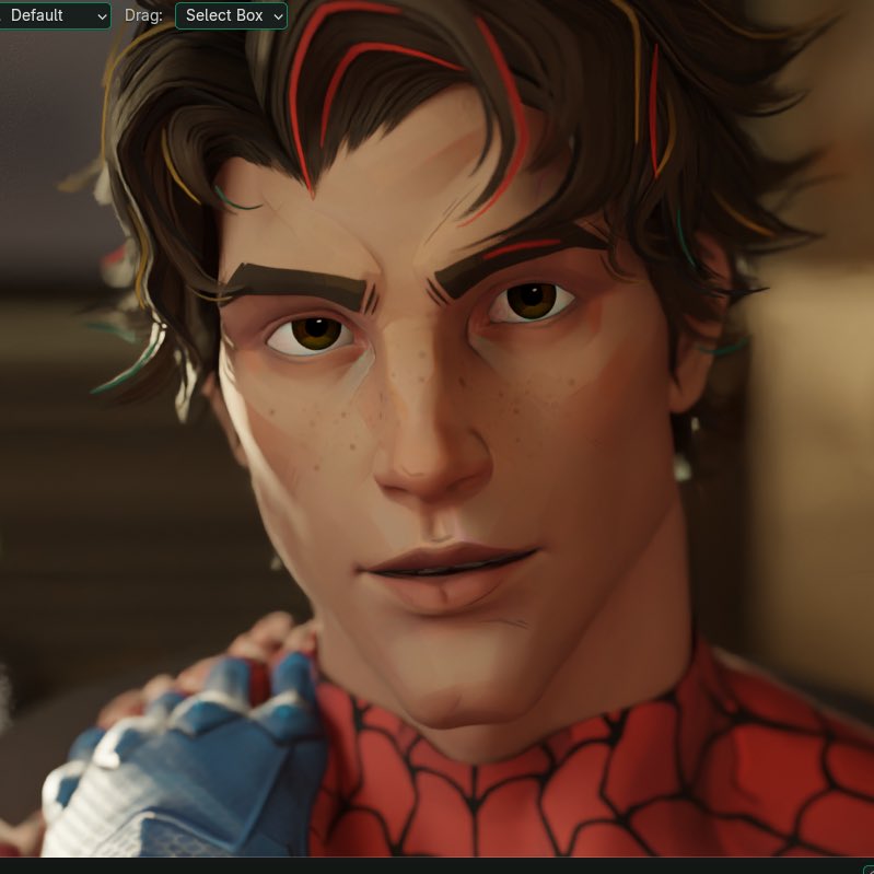 _notrose's tweet photo. some people said my spidey renders look like andrew garfield and i'm happy to confirm that i use andrew's peter as a reference for most of his expressions https://t.co/NUDxwKjh22