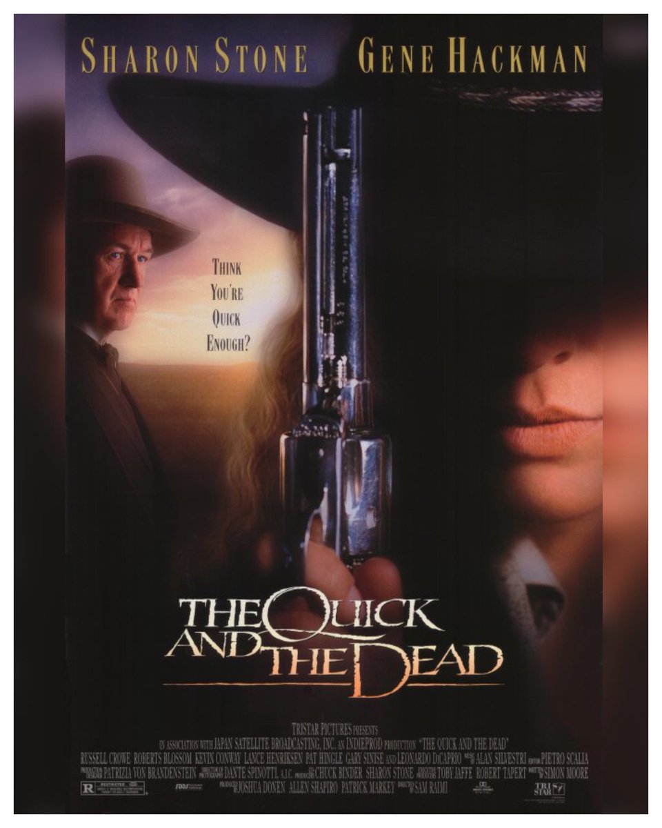 WreckLeaguePod's tweet image. 30 Years #TheQuickAndTheDead Starring: #SharonStone #GeneHackman #RussellCrowe #LeonardoDiCaprio #PatHingle #KevinConway #KeithDavid #LanceHenriksen #MarkBooneJunior #TobinBell #RobertsBlossom #GarySinise Directed By: #SamRaimi 

#WreckLeaguePodcast