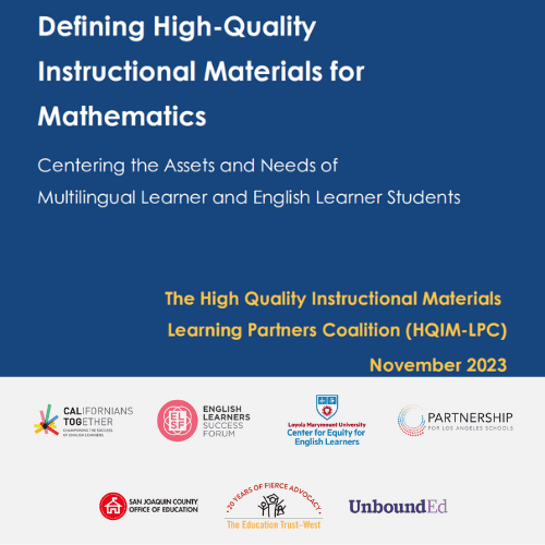 If we agree adopting high-quality instructional materials is important, perhaps we should all agree what HQIM looks like. I appreciate this definition:
tinyurl.com/mwvfpuns