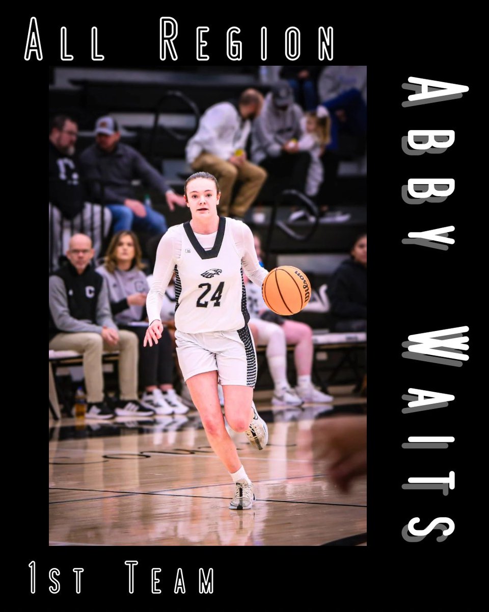 Congratulation to freshman, Abby Waits for being named to the 1st team All Region list, way to go Abby!