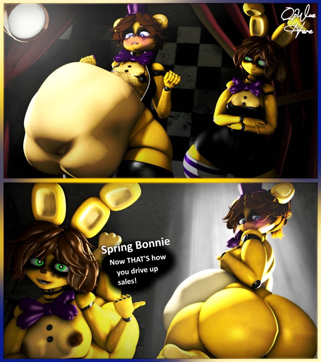 QpWuzHere's tweet photo. Fredbear stocks are on the up and up you know

#vore #belly #ass https://t.co/0BEvAHDndA