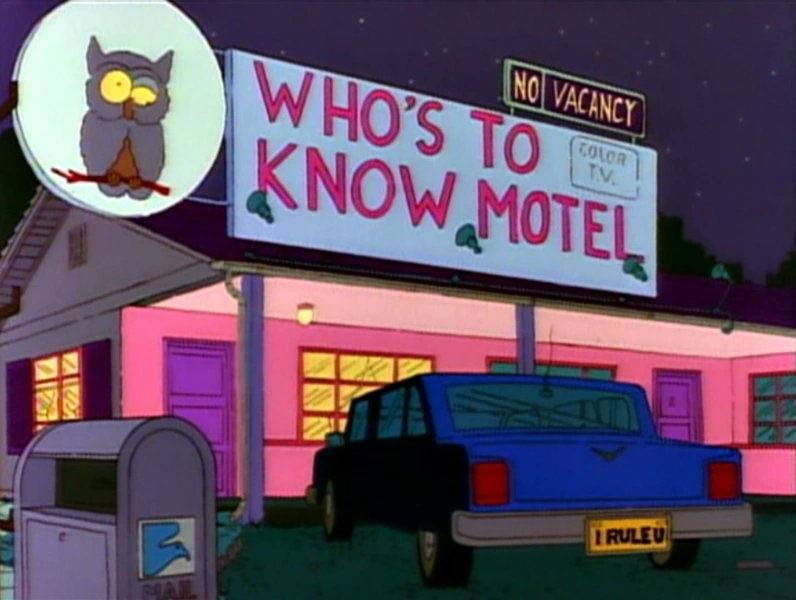 SoySimpsonito's tweet photo. Los nombres de negocios, sus lemas y anuncios son parte importante del humor de los Simpson ¿Tienen algún favorito? https://t.co/o8JUG590go