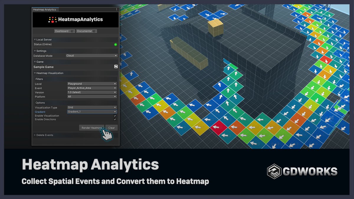 MouradBakhali's tweet image. 🎉 Heatmap Analytics is Live 🎉

Heatmap Analytics allows you to:
🚀Collect &amp;amp; convert spatial events to a heatmap.
🚀Uncover key behavior patterns.
🚀Track key moments like player deaths, enemy encounters, where FPS drop...

🏠 heatmapanalytics.cloud

#gamedev #gameanalytics
