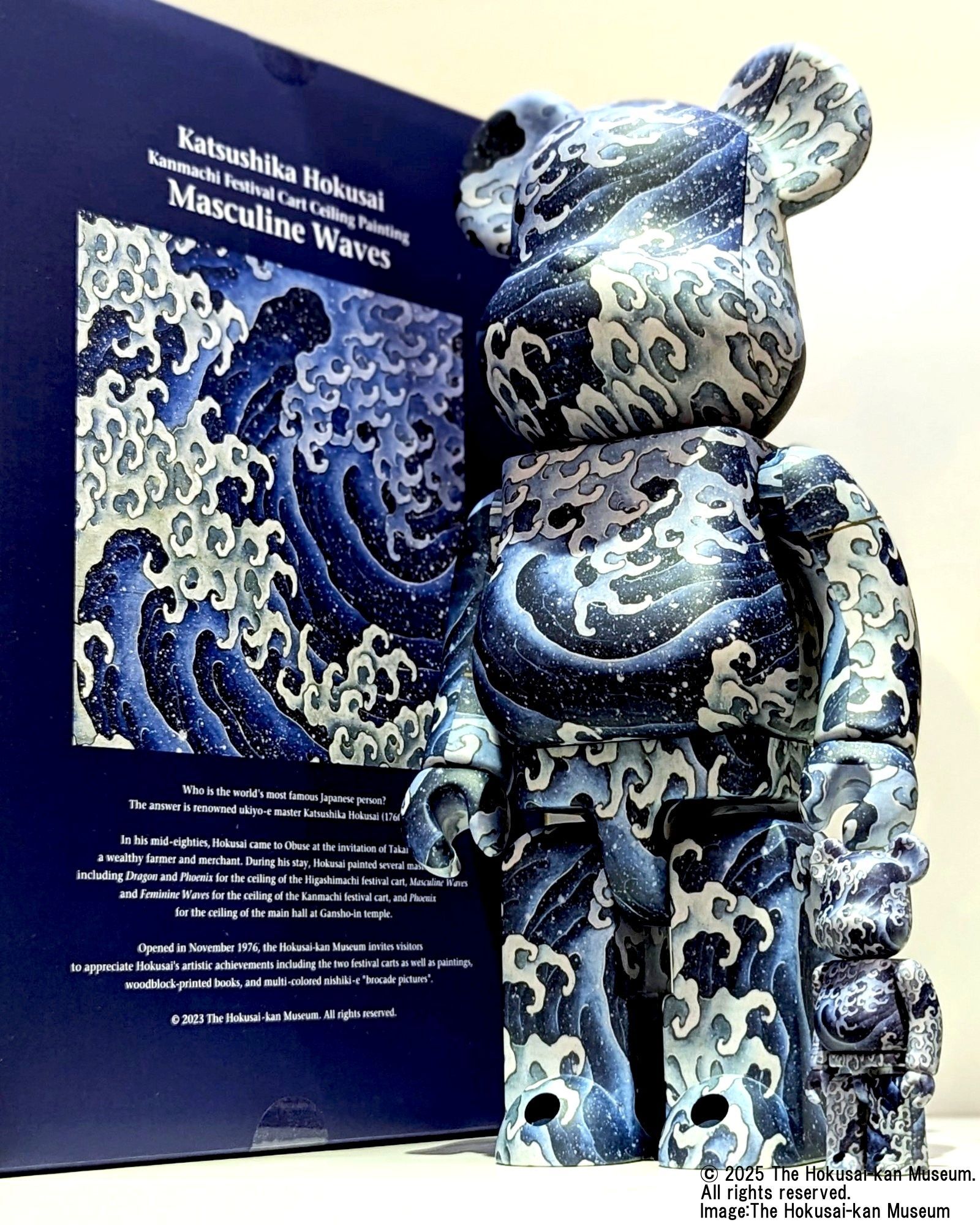 BE@RBRICK葛飾北意 上町祭屋台天井「男浪」100% & 400% 🔥[B168預購