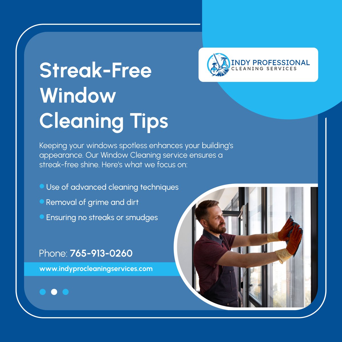 Indyprocleaning's tweet photo. Get crystal-clear windows with our expert cleaning service. Enjoy a brighter, more appealing view both inside and out. Schedule your window cleaning today! 

#IndianapolisIN #GeneralCleaningServices #WindowCleaning https://t.co/KiDxzfgTuy