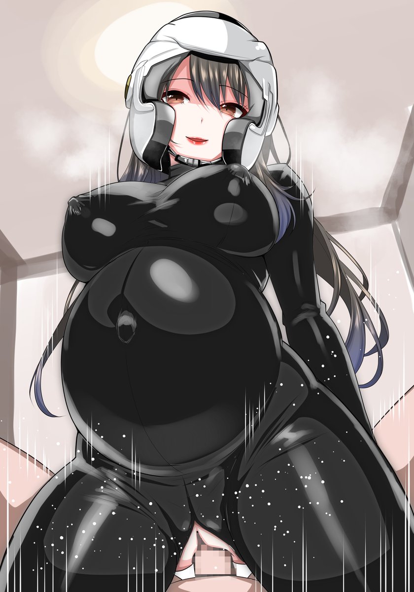 ご依頼作品を納品しましたので公開します!
ラバースーツボテ腹おねーさん描きました💕
祝日にぴったりのめでたいイラスト( *'艸`)💕 