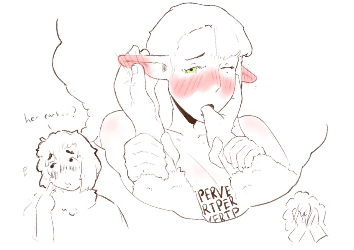 Falin is having perverted thoughs about Marcille