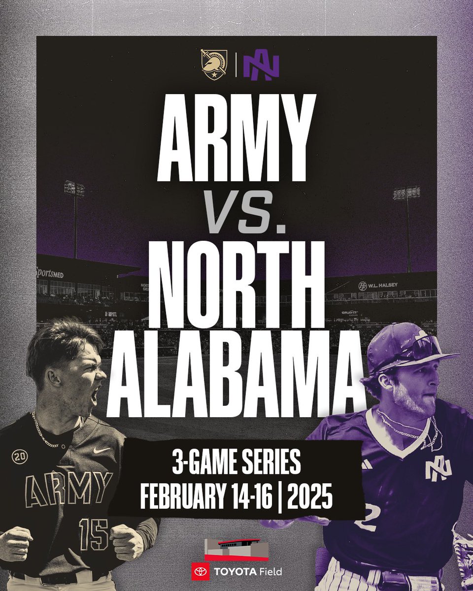 North Alabama Baseball is back this week! ⚾️

The Lions will host Army this weekend at  Toyota Field - Home of the <a href="/trashpandas/">Rocket City Trash Pandas</a>! 

Tickets are just $10 for field-level seats, and you can get yours at trashpandasbaseball.com/events!