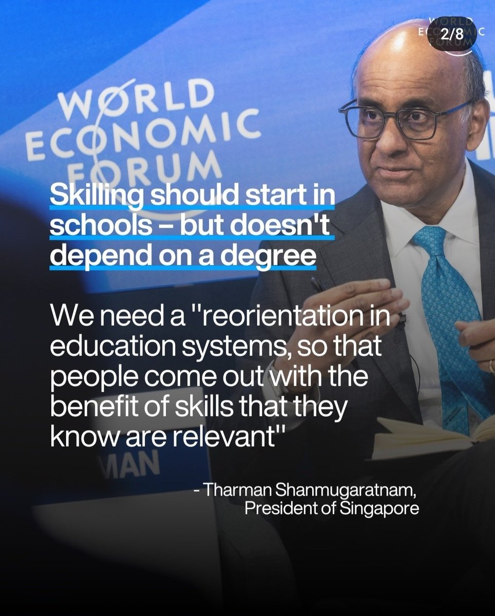 Ур чадварыг EБС-с эзэмшүүлэх хэрэгтэй – заавал ахисан түвшний зэрэг эзэмшихээс хамааралтай байх ёсгүй.
 "Бид боловсролын системийг дахин загварчилж, хүмүүс өөрсдийн амьдралд нь хэрэгтэй ур чадваруудын ач тусыг хүртэх боломжоор хангах ёстой."

Сингапурын Ерөнхийлөгч T.S
#урчадвар