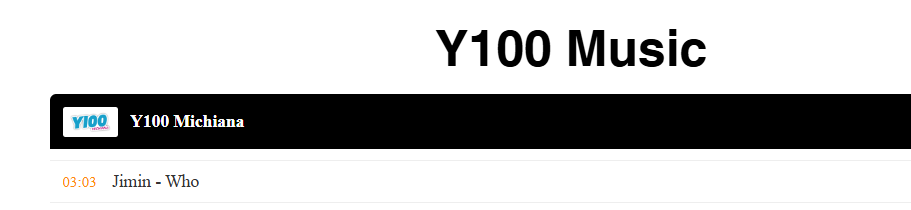 azkenalva's tweet photo. @Y100Michiana_ @OnAirMiranda Thank you @OnAirMiranda on @Y100Michiana_ for playing #Who by #Jimin at #8 tonight on #MostRequested9at9 We truly appreciate it. https://t.co/02KU1iwPOq